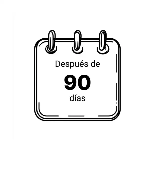 Después de trabajar 90 días